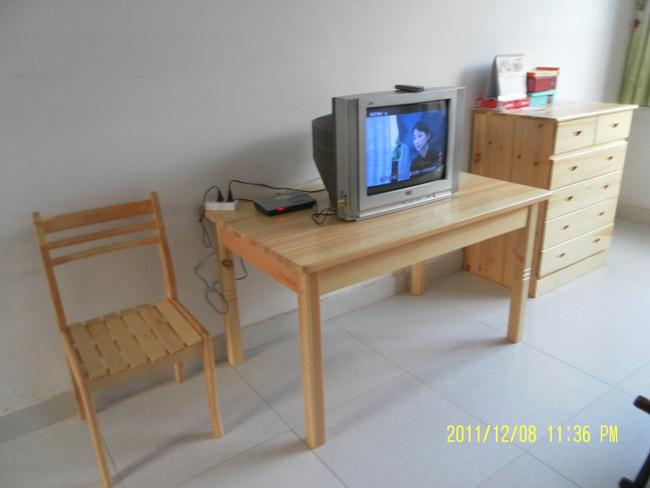 统一配备的新家具