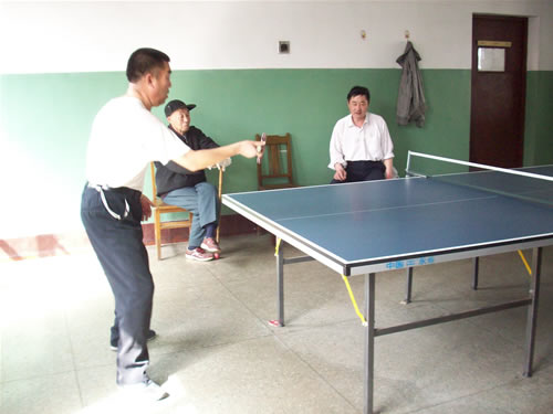 淄博老年康复中心的乒乓球室,老年医院,老年大学