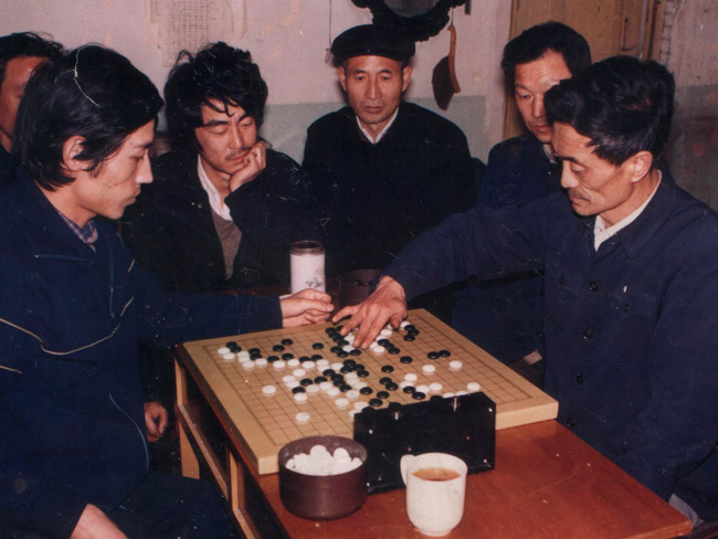 山东淄博制酸厂老照片-围棋比赛